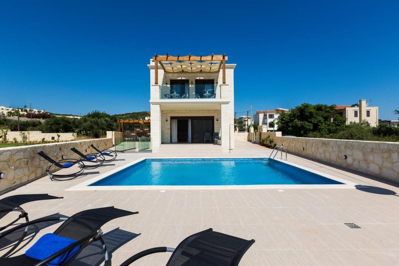 Eudora Luxury Stone Villa Almyrida  Bagian luar foto