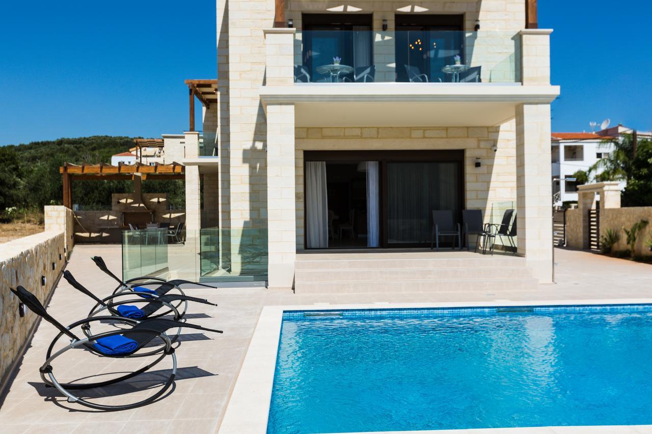 Eudora Luxury Stone Villa Almyrida  Bagian luar foto