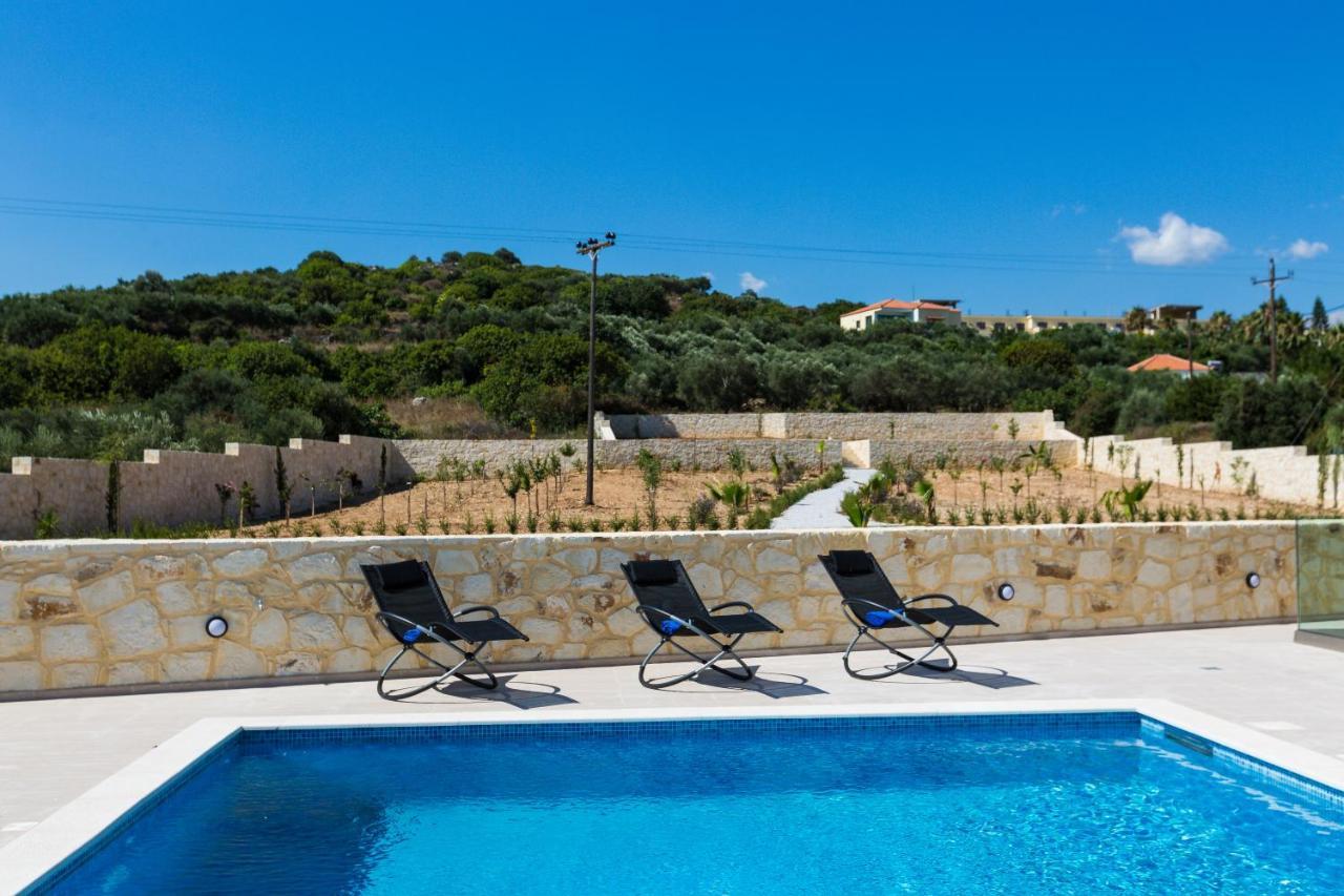 Eudora Luxury Stone Villa Almyrida  Bagian luar foto