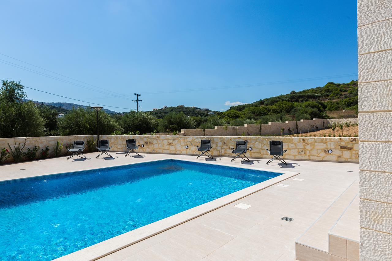 Eudora Luxury Stone Villa Almyrida  Bagian luar foto