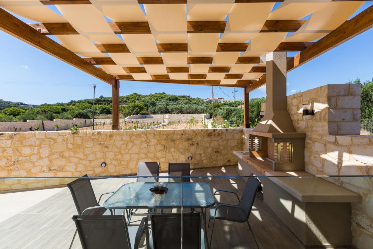 Eudora Luxury Stone Villa Almyrida  Bagian luar foto