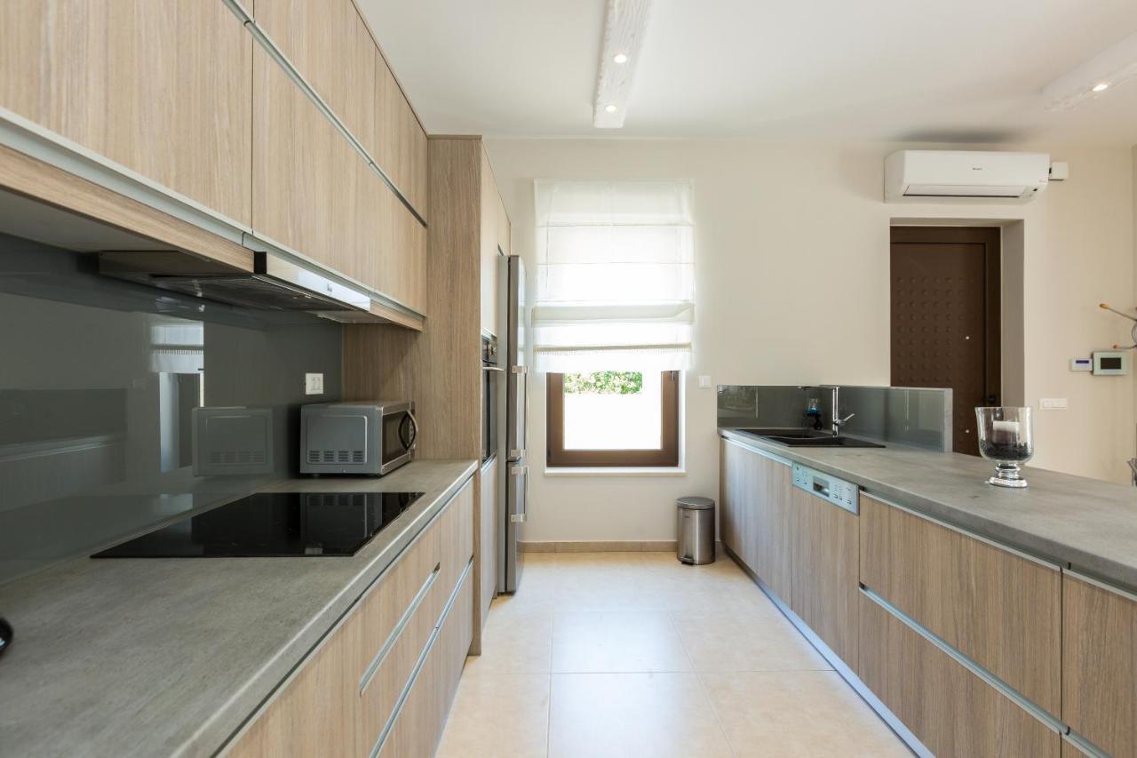 Eudora Luxury Stone Villa Almyrida  Bagian luar foto