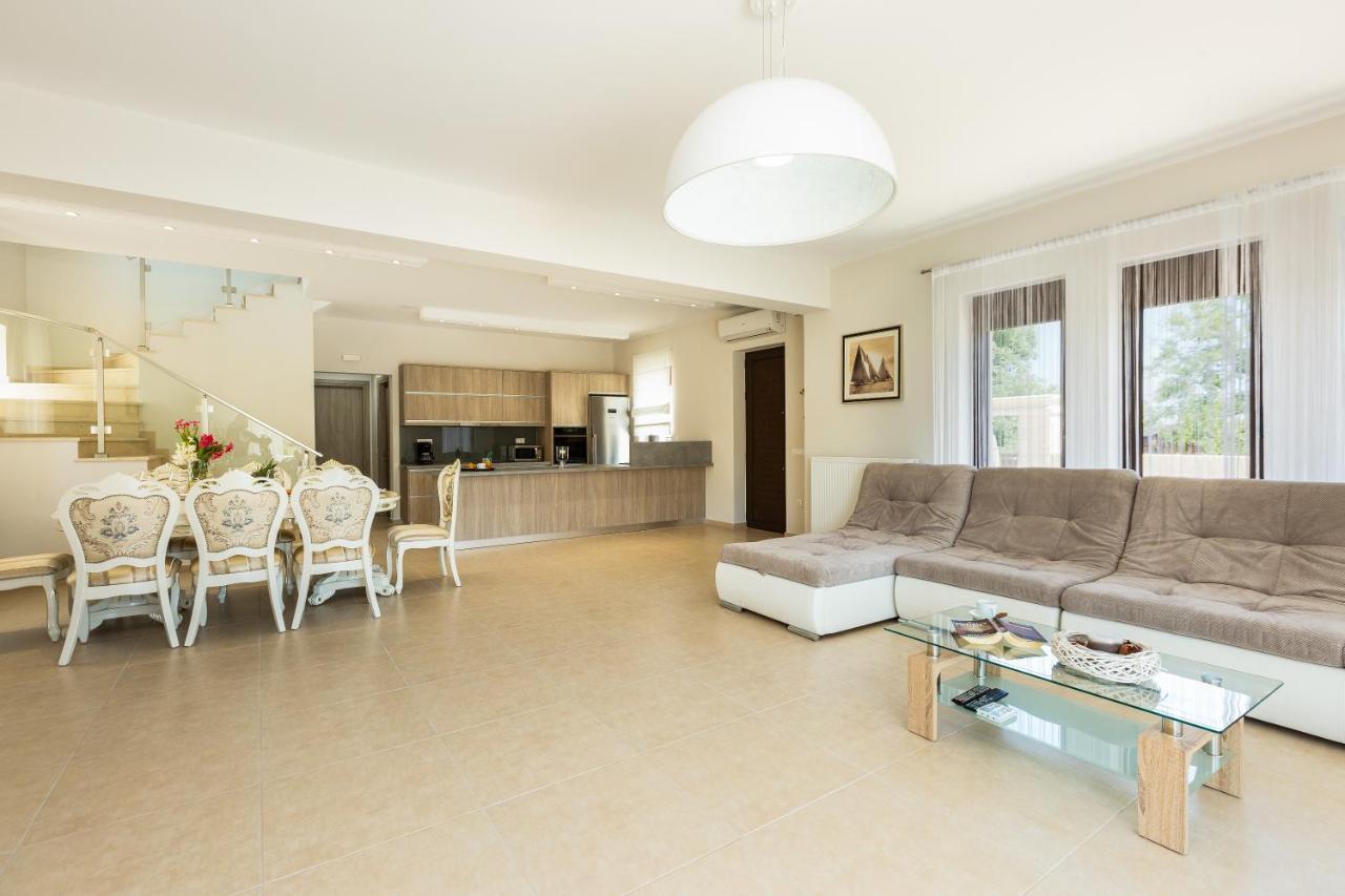Eudora Luxury Stone Villa Almyrida  Bagian luar foto