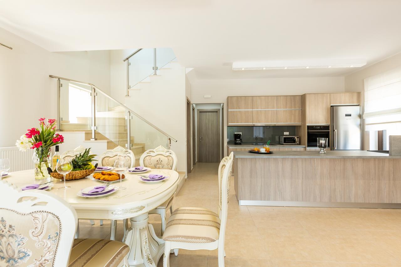 Eudora Luxury Stone Villa Almyrida  Bagian luar foto