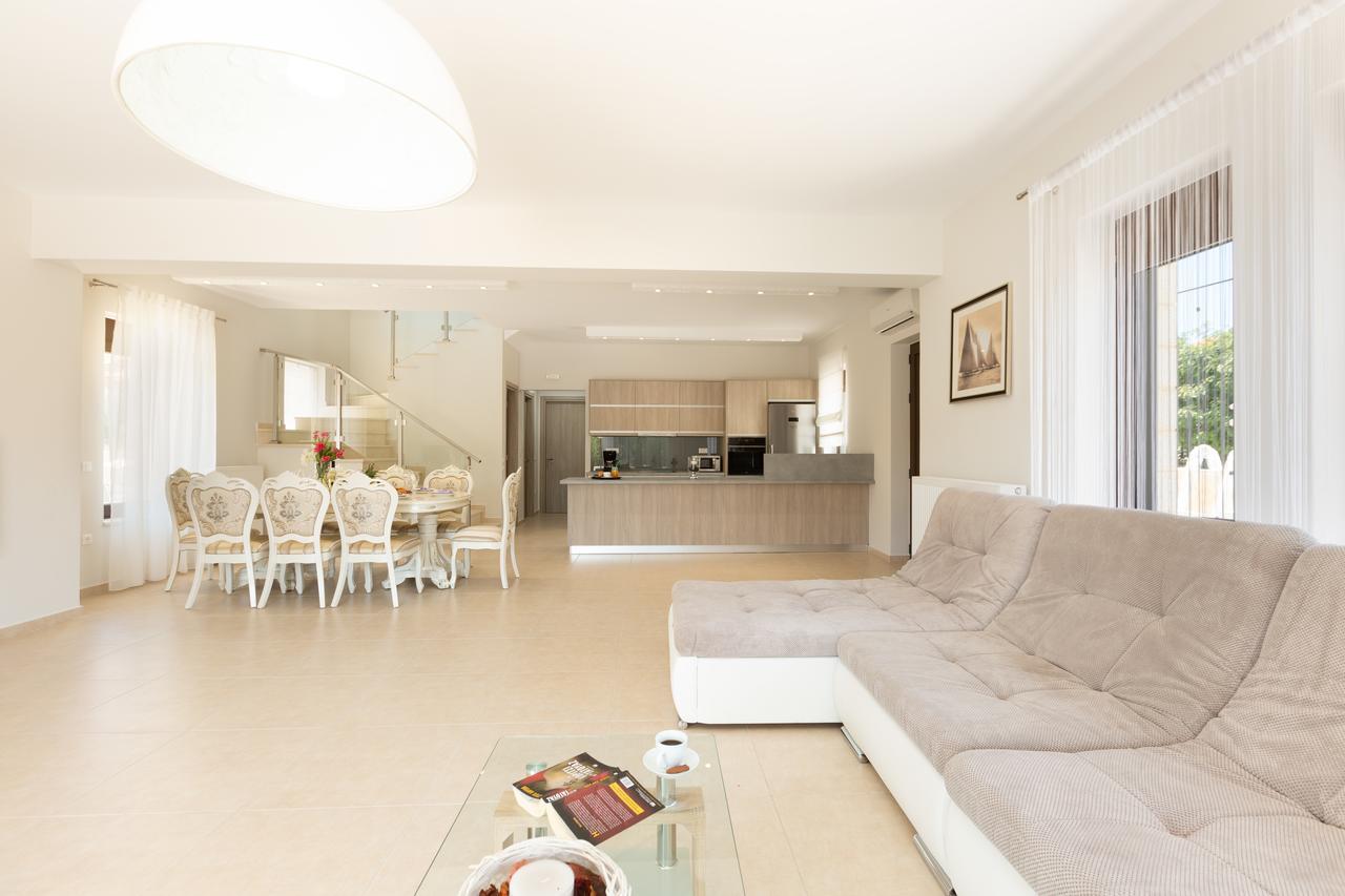 Eudora Luxury Stone Villa Almyrida  Bagian luar foto