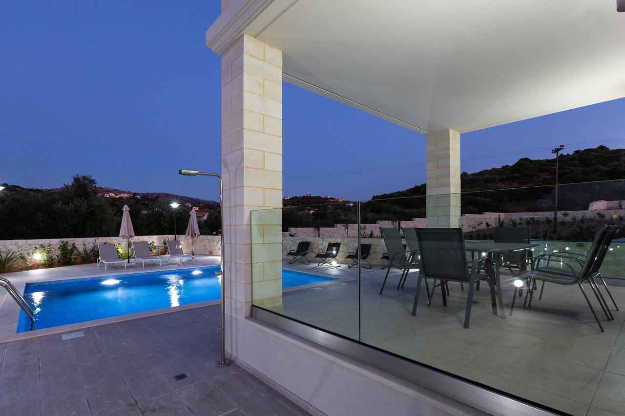 Eudora Luxury Stone Villa Almyrida  Bagian luar foto